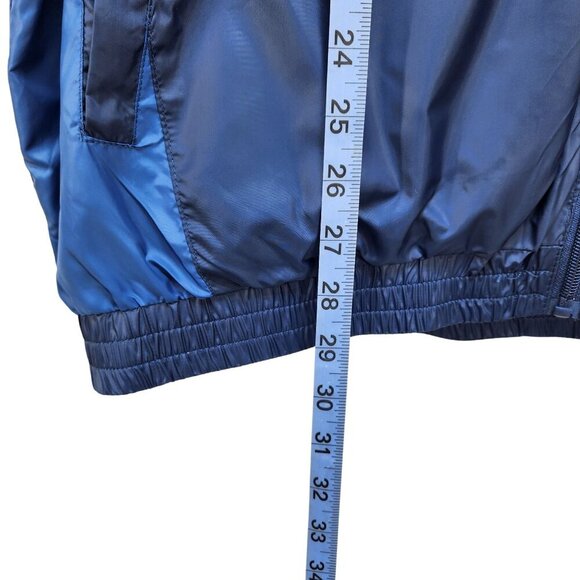 Short Sleeve Mens size XL Full Zip Jacket Blue Black Golf Windbreaker NEW - Picture 12 of 13